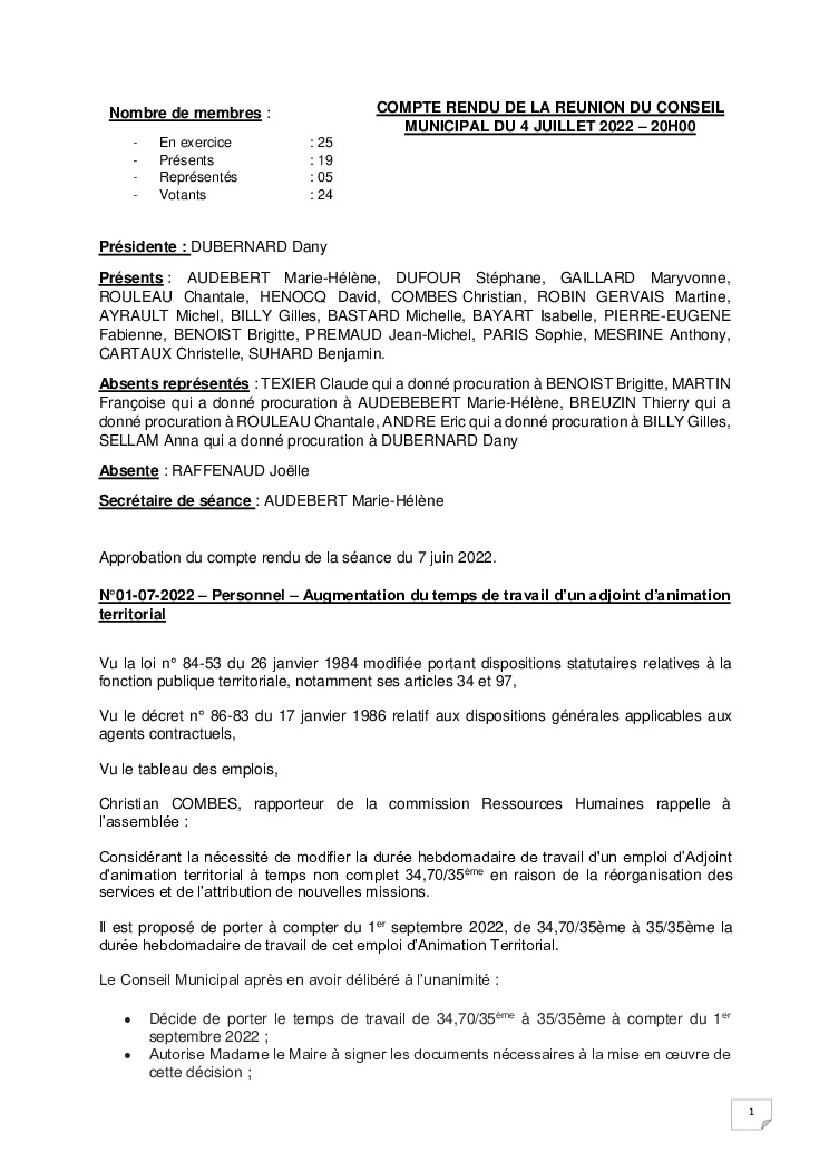 thumbnail of Procès-Verbal CM – 20220704