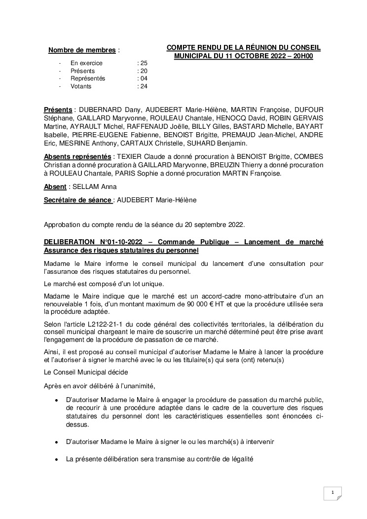 thumbnail of Procès-Verbal CM – 20221011