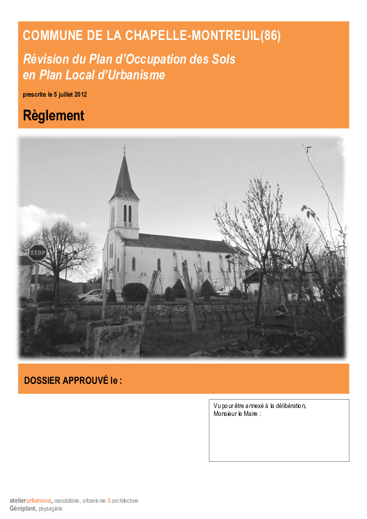 thumbnail of PLU – La Chapelle Montreuil