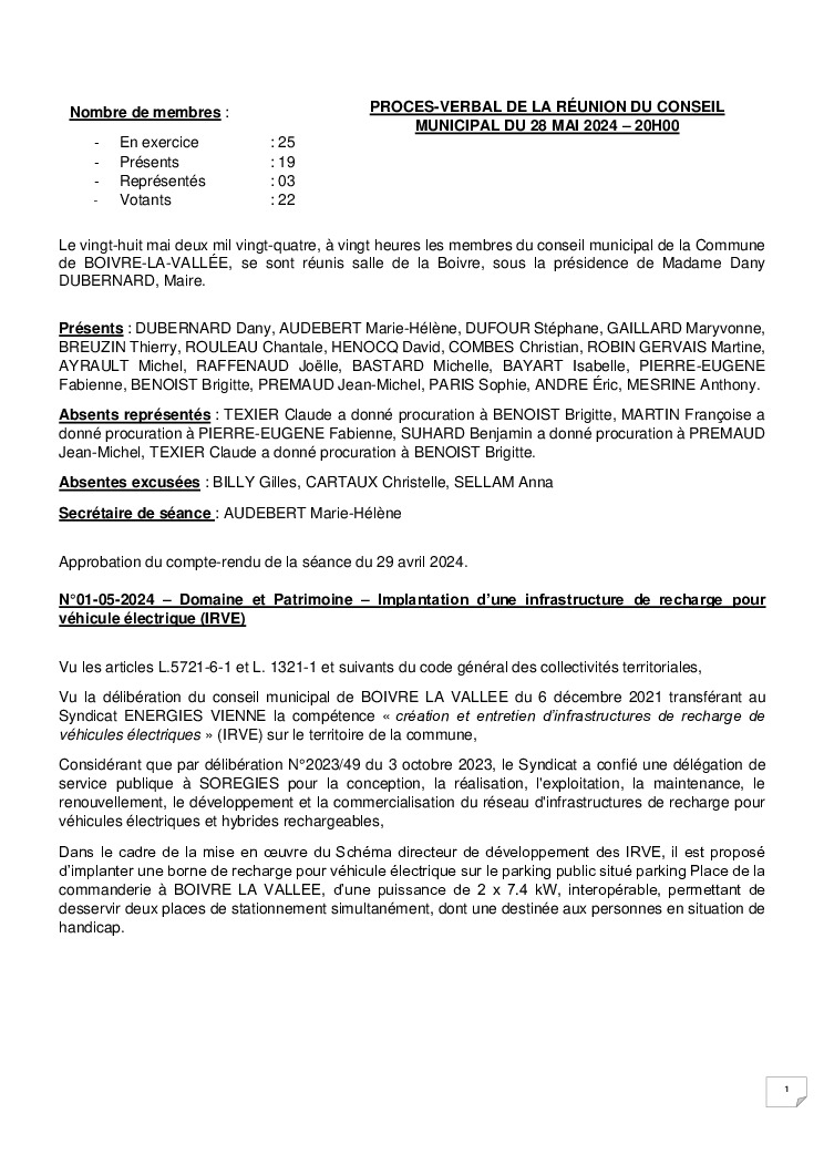 thumbnail of Procès-Verbal CM – 20240528