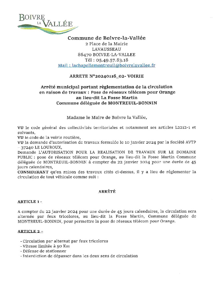 thumbnail of ARRETE-VOIRIE-AVTP-POSE-RESEAU-TELECOM-LA-FOSSE-MARTIN-MB