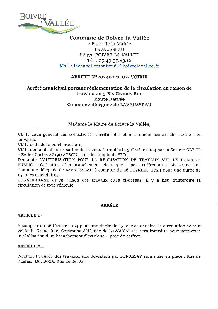 thumbnail of ARRETE-VOIRIE-N°-20240221_02-GEF-TP-BRANCHEMENT-ELECTRIQUE-ROUTE-BARREE-5BIS-GRAND-RUE-LAV