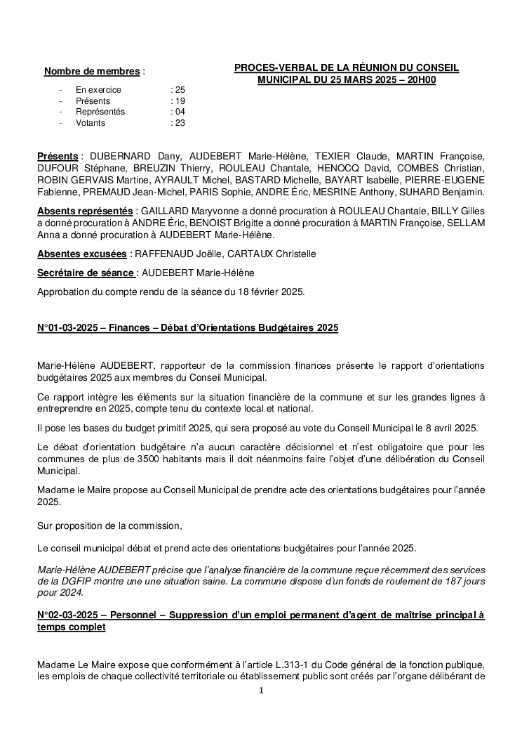 thumbnail of Procès-Verbal CM – 20250425