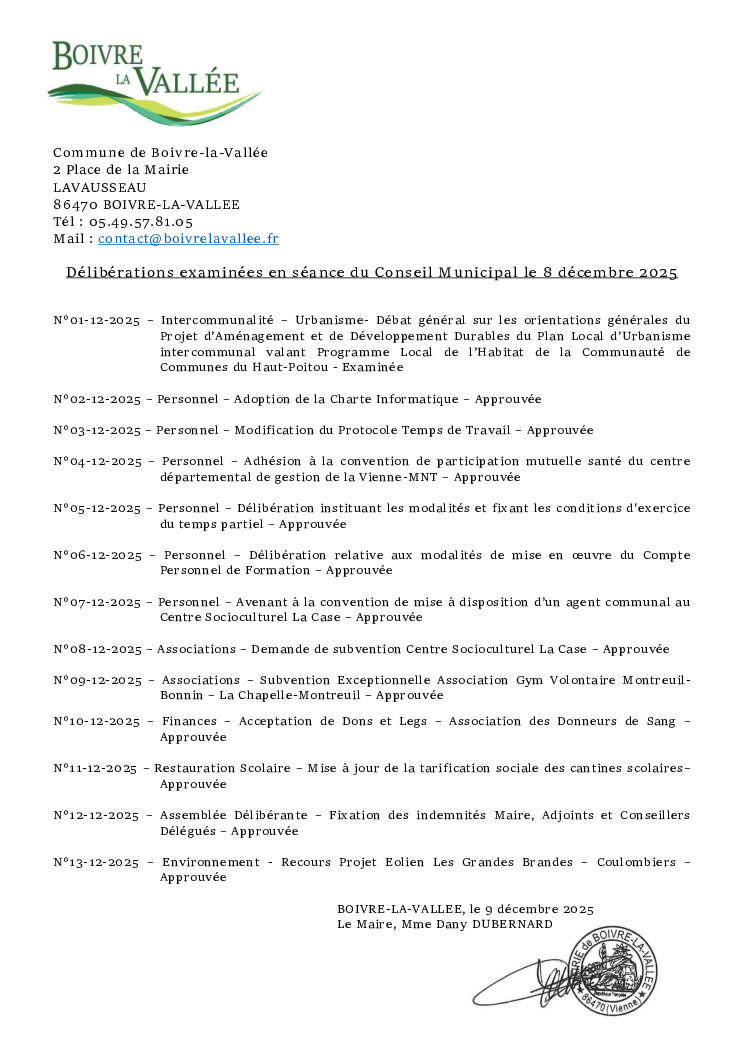 thumbnail of Délibérations éxaminées en CM – 20251208
