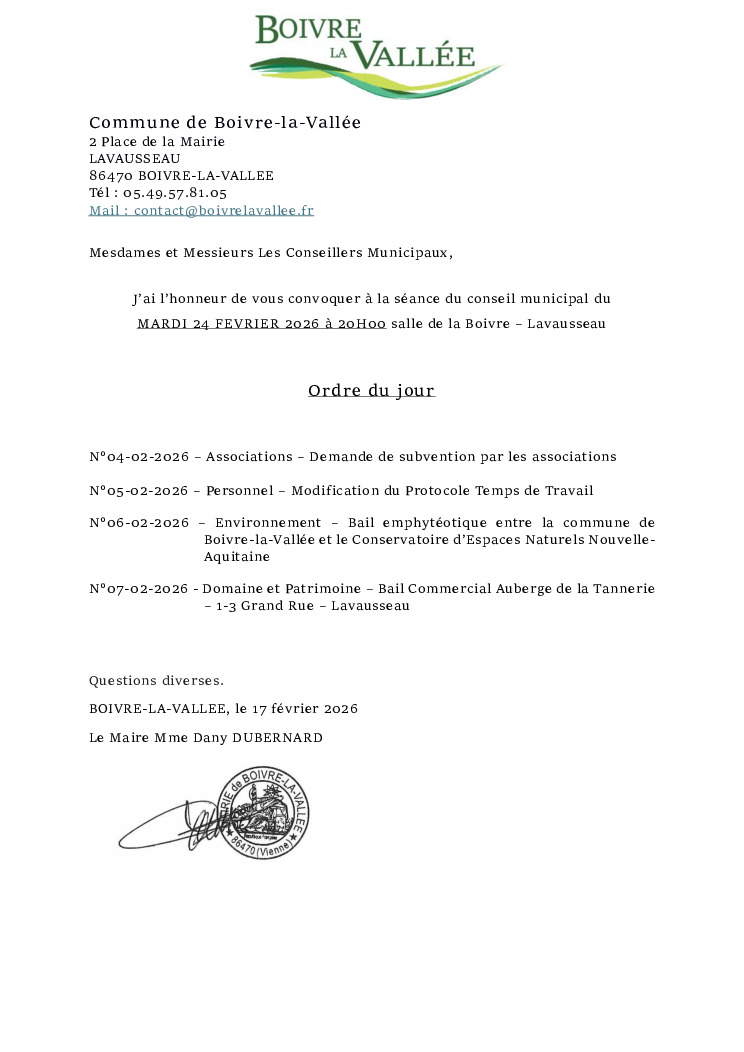 thumbnail of Ordre du jour CM – 20260224