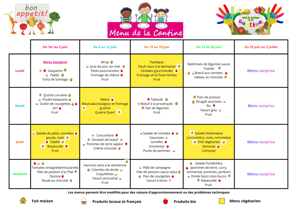 thumbnail of Menus Cantines – 2026 – Juin/Juillet