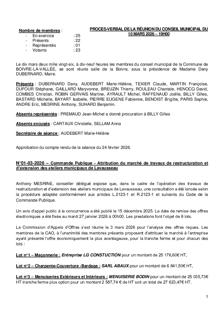 thumbnail of Procès-Verbal CM – 20260410