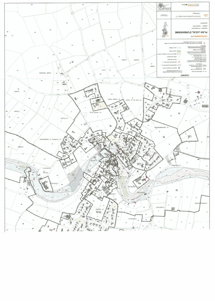 thumbnail of Carte PLU – Lavausseau Bourg