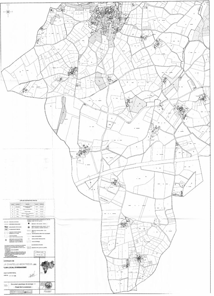 thumbnail of Carte PLU – La Chapelle Montreuil Ouest