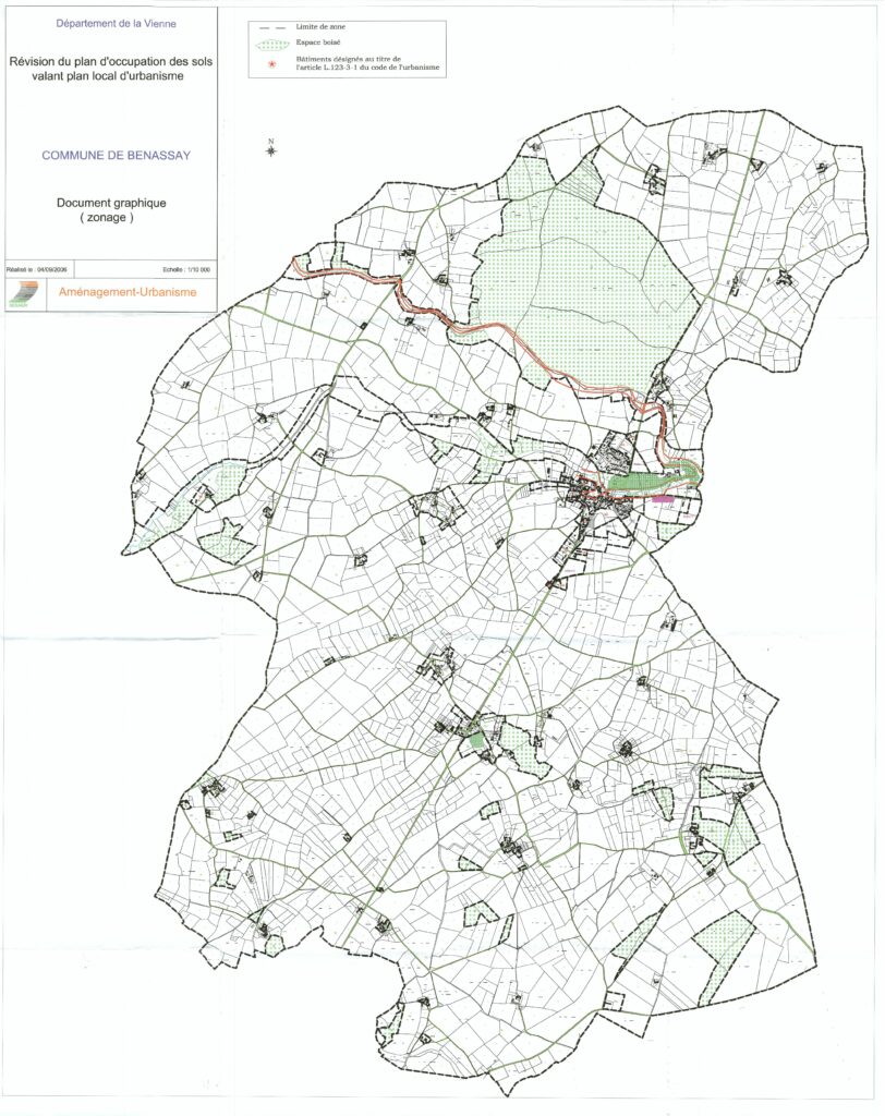 thumbnail of Carte PLU – Benassay