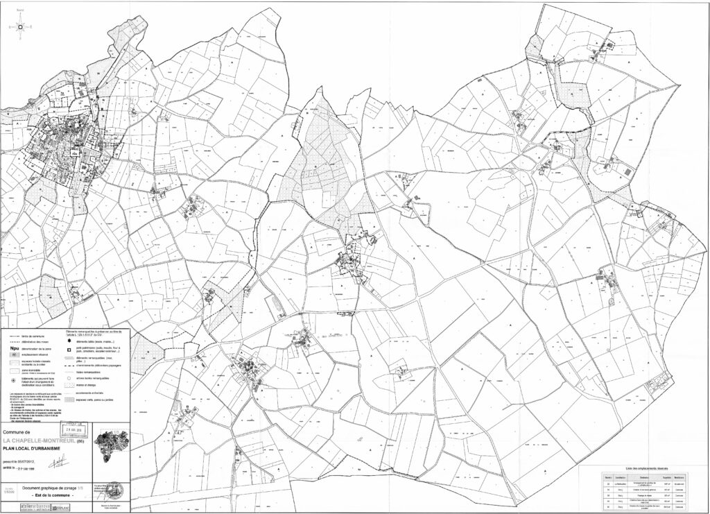 thumbnail of Carte PLU – La Chapelle Montreuil Est